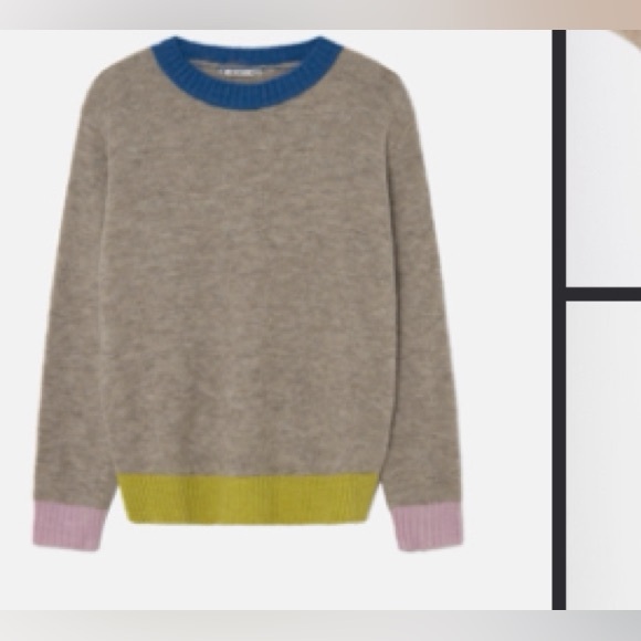 Dr. bloom color blocked beige sweater - Picture 5 of 5